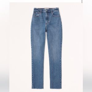 abercrombie curve love ultra high rise 90s straight jean